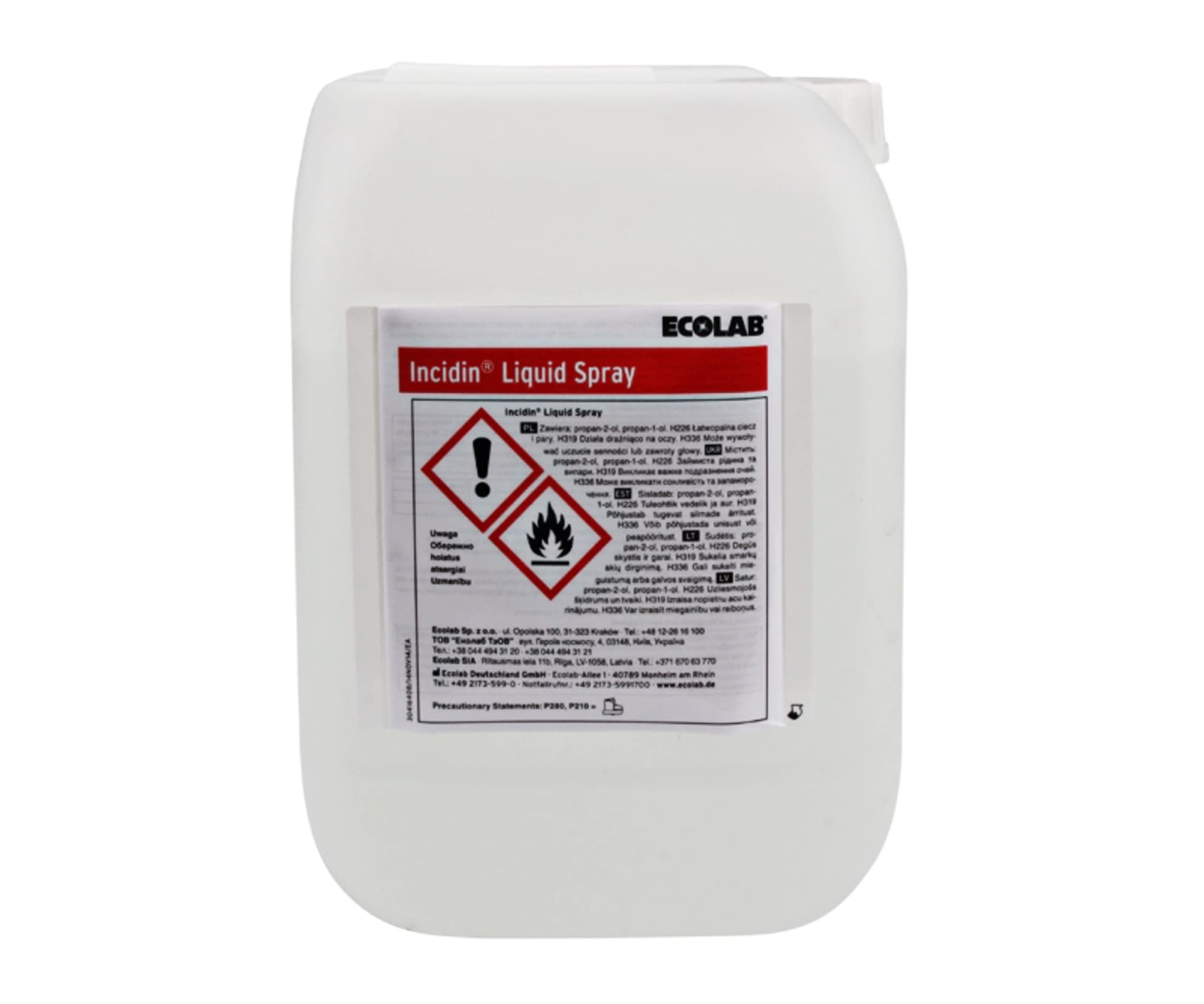 

Ecolab Incidin Liquid 5L preparat do szybkiej dezynfekcji powierzchni