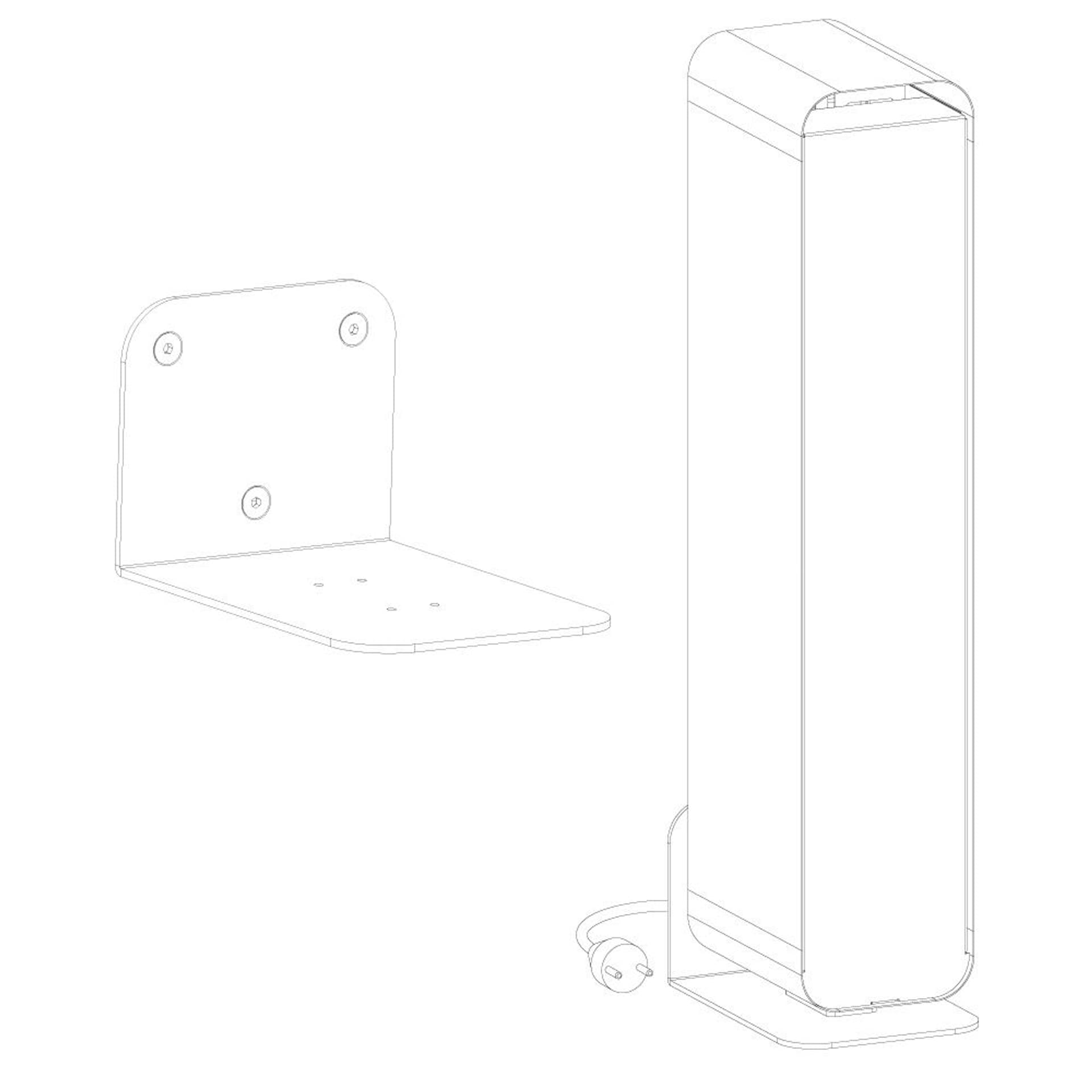 

LENA LIGHTING STERILON FLOW 72W UCHWYT NAŚCIENNY Sterilon Flow 72W biały mat