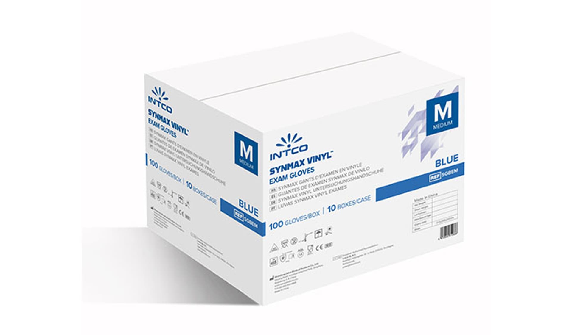 

INTCO SYNMAX rękawice winylowo-nitrylowe PF r. M 10 opakowań Rękawice diagnostyczne bezpudrowe 1000 szt.