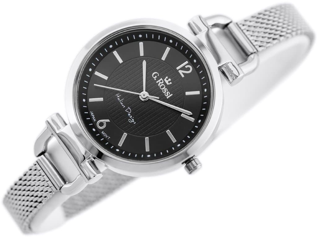 

ZEGAREK G. ROSSI - LESTI - 3652B (zg772b) - silver/black + BOX, Zg772b) - silver/black + bo