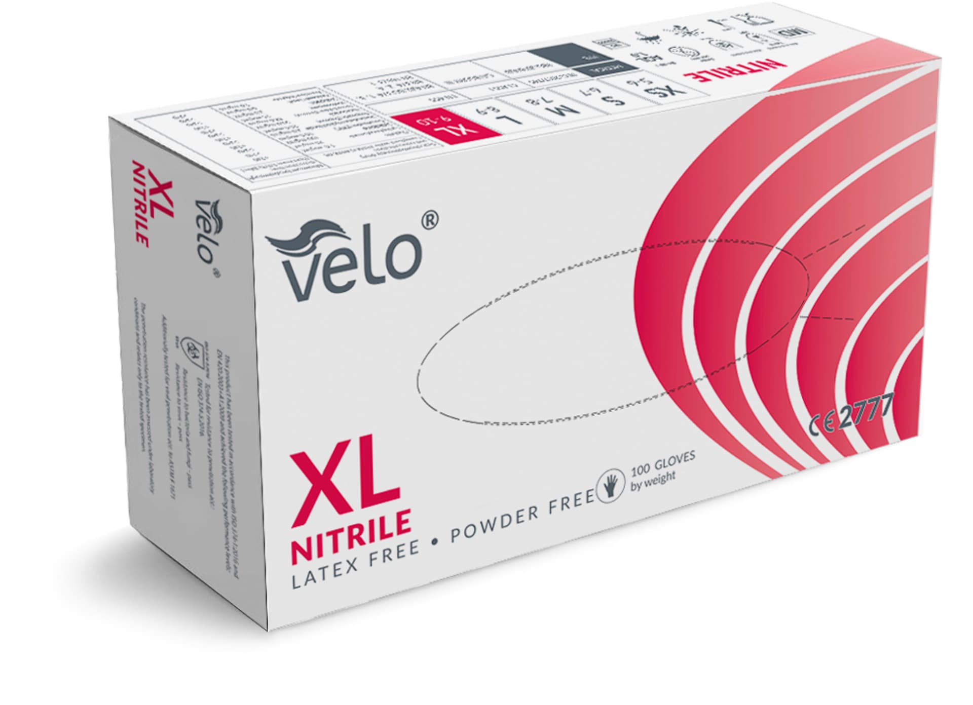 

Velo rękawice nitrylowe PF r. XL Rękawiczki nitrylowe bezpudrowe 100 szt