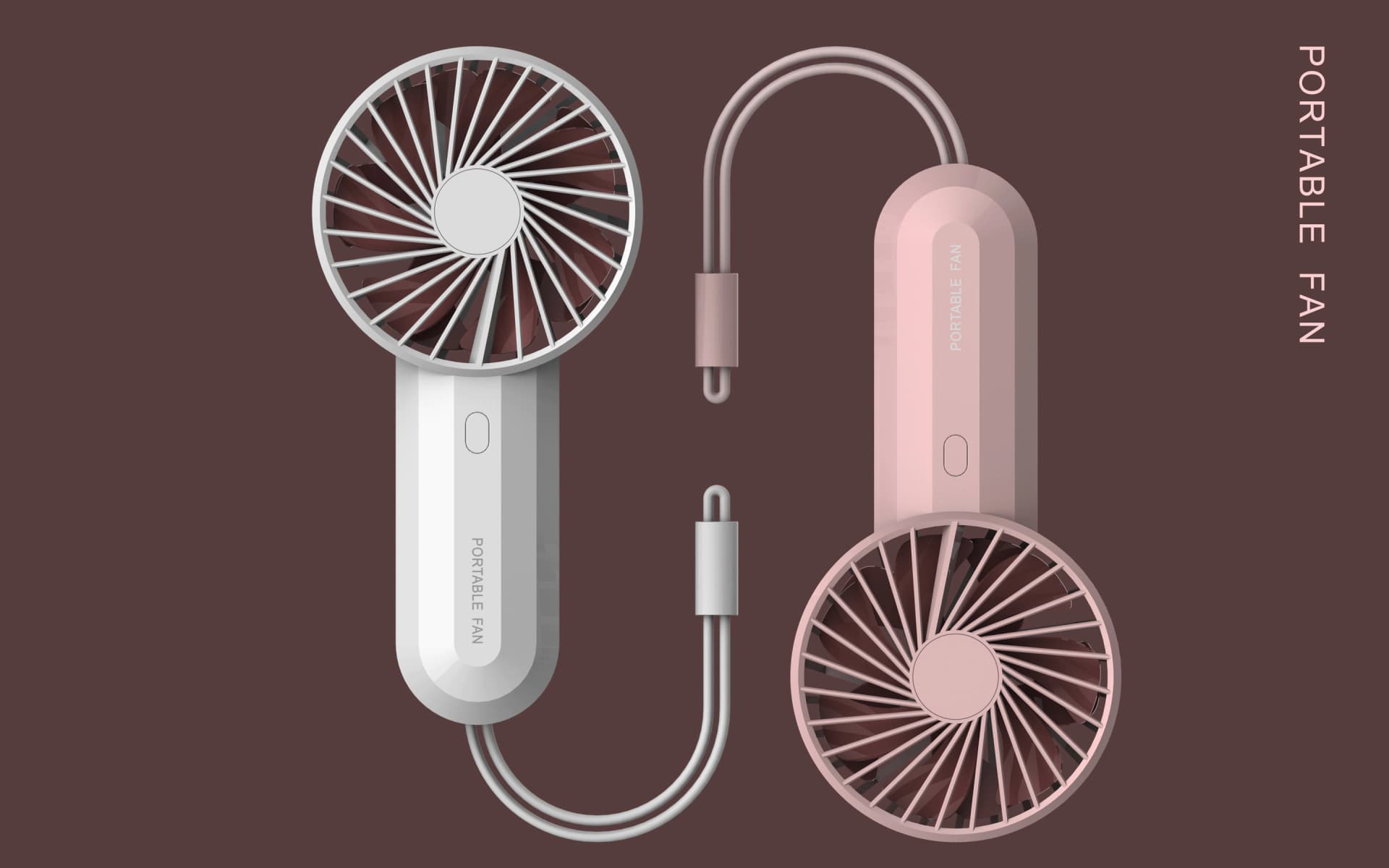 

VITAMMY dream dual fan różowy Wentylator mini z podwójną siłą nawiewu