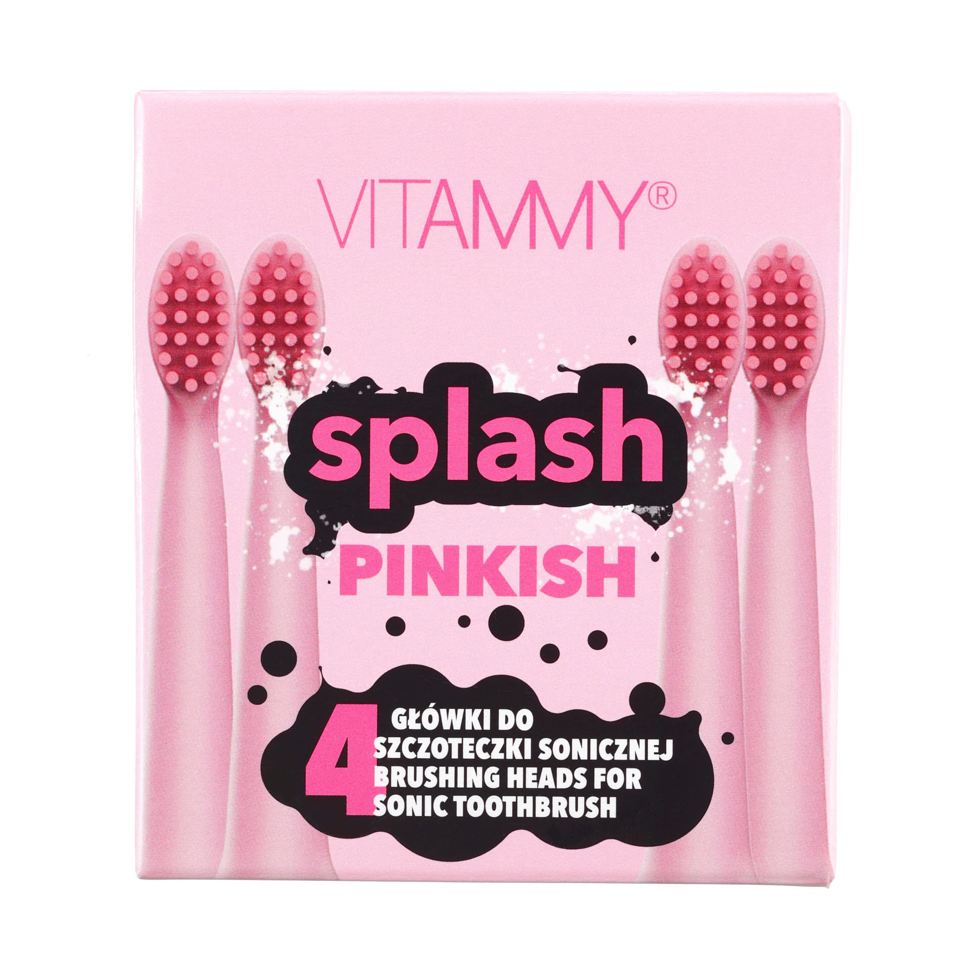 

VITAMMY SPLASH Pinkish Końcówki do szczoteczki sonicznej