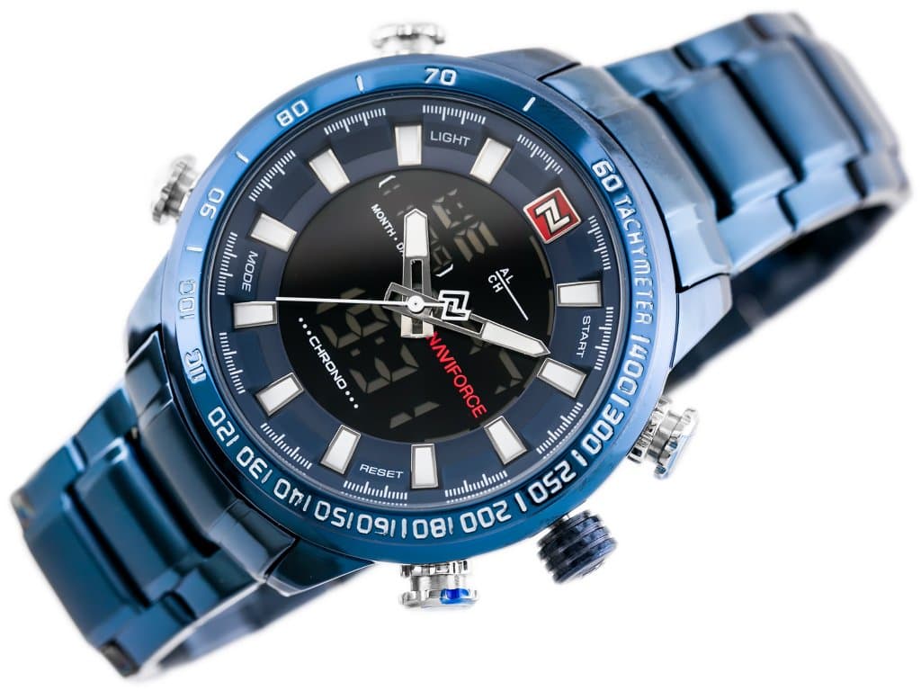 

ZEGAREK MĘSKI NAVIFORCE - NF9093 (zn041f) - blue + BOX, Zn041f) - blue + bo