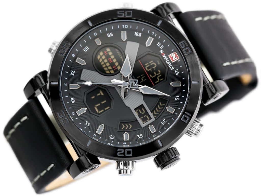 

ZEGAREK MĘSKI NAVIFORCE - NF9132 (zn073b) - black/grey + box, Zn073b) - black/grey + bo