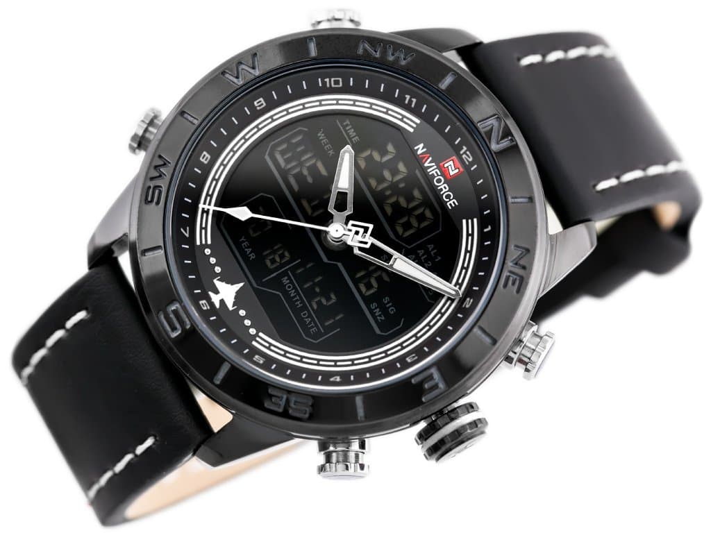

ZEGAREK MĘSKI NAVIFORCE - NF9144 (zn077a) - black/white + box, Zn077a) - black/white + bo