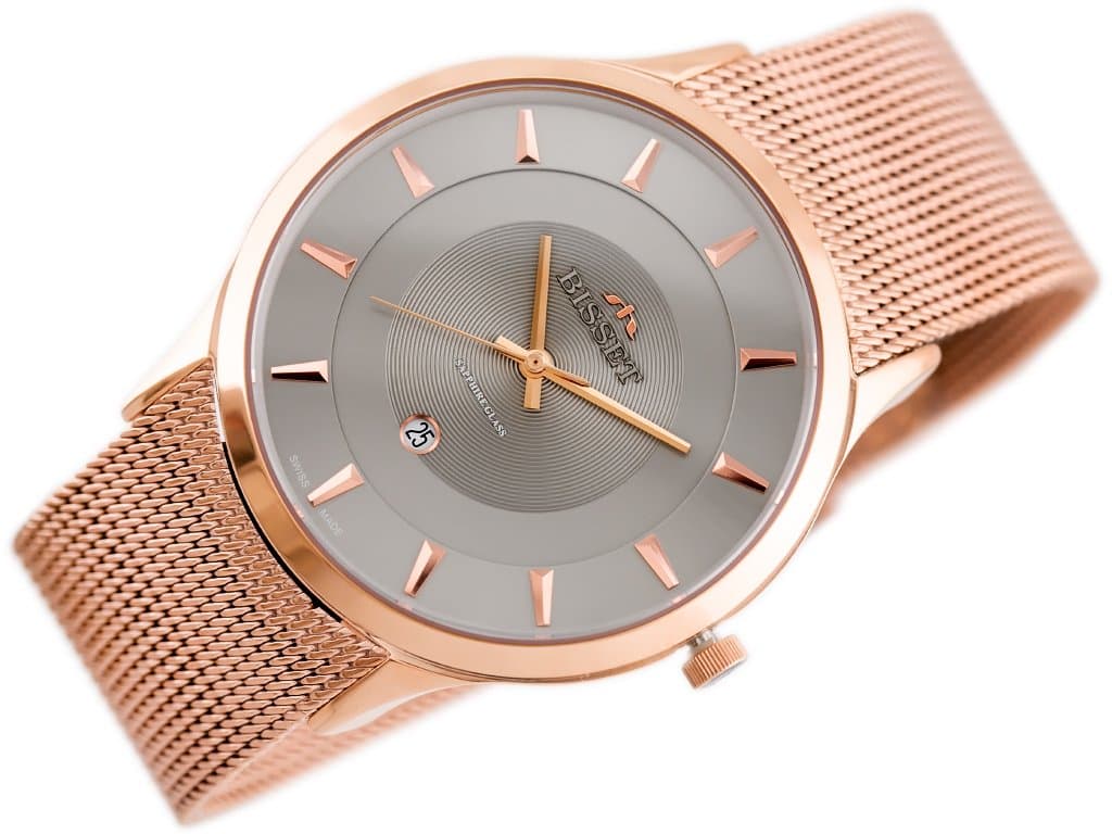 

ZEGAREK MĘSKI BISSET BSDE47 (zb051e) rose gold/gray, Zb051e) rose gold/gra