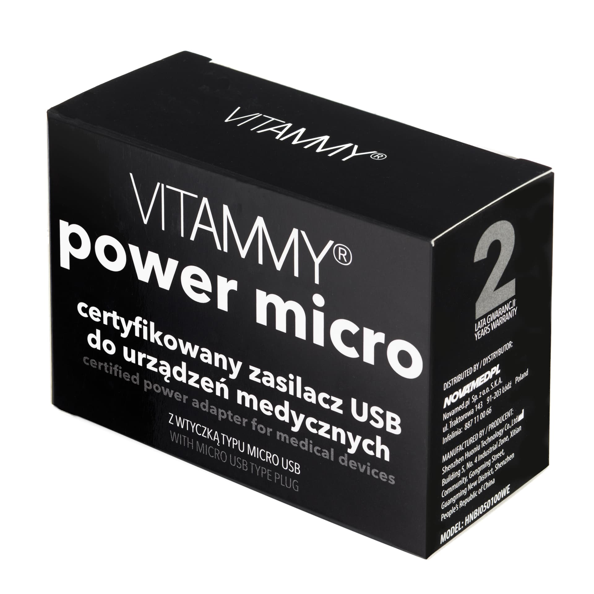 

VITAMMY POWER micro NEXT Certyfikowany zasilacz VITAMMY POWER micro do ciśnieniomierzy NEXT 1, 5 oraz 9