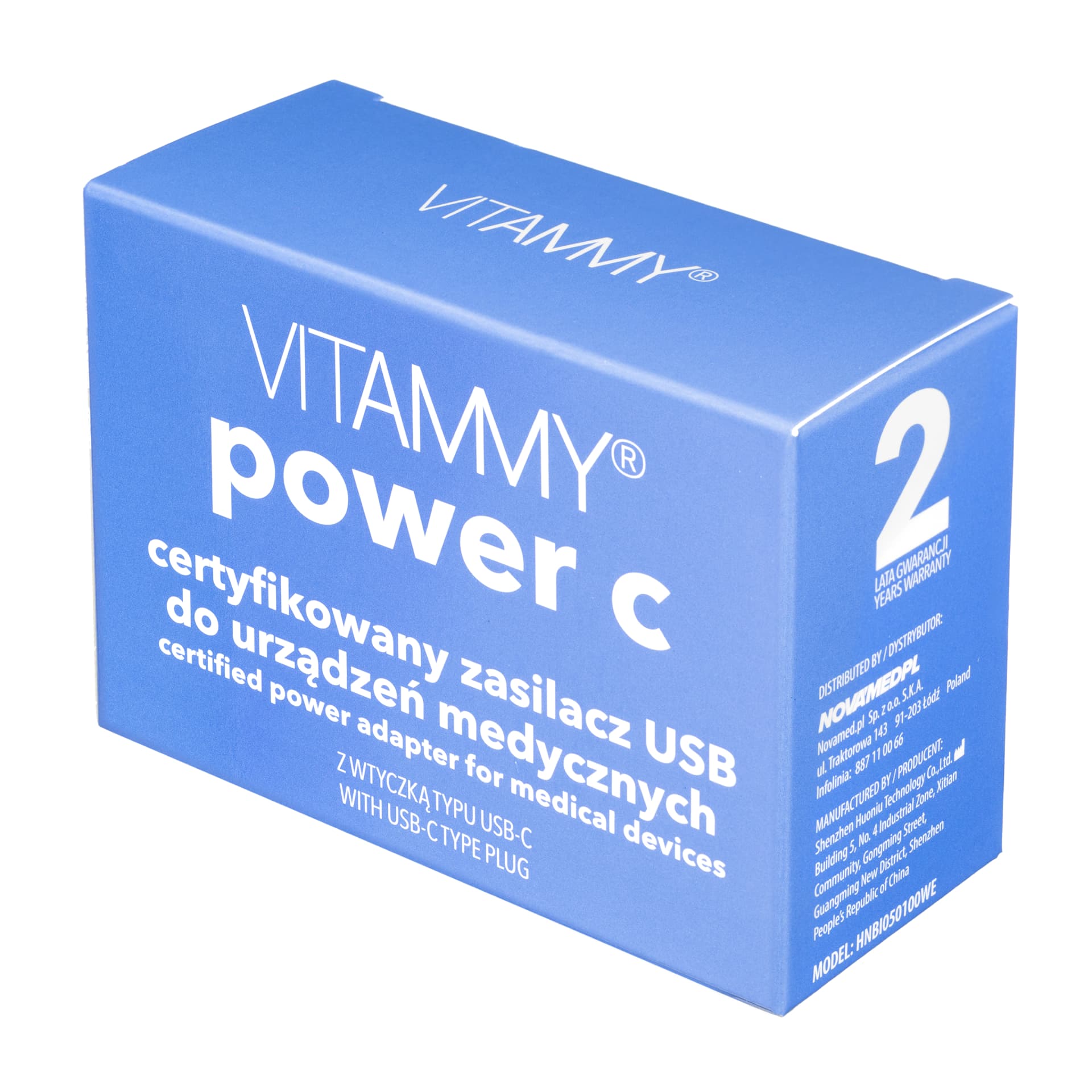 

VITAMMY POWER C Certyfikowany zasilacz USB C do ciśnieniomierzy NEXT 2/2+ 3 4/4+ 6, 7 i 8+ basic