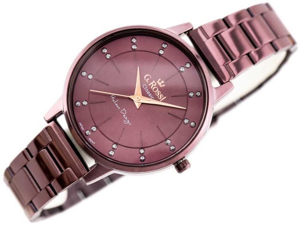 

ZEGAREK G. ROSSI - C11715B-2B3 (zg777d) violet + BOX, Zg777d) violet + bo