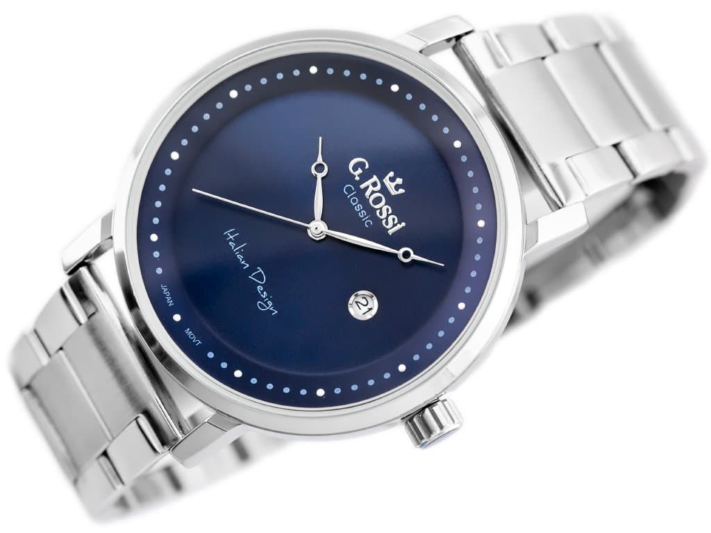 

ZEGAREK G. ROSSI - C6182B-6C1 (zg256b) s./blue + BOX, Zg256b) s./blue + bo