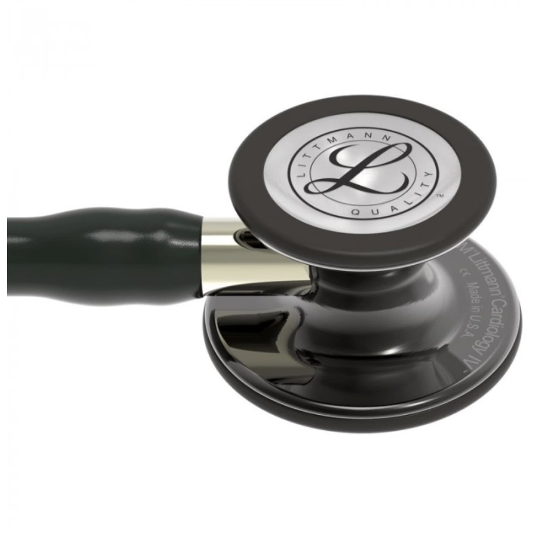 

Stetoskop Littmann Cardiology IV 6204 Stetoskop kardiologiczny High Polish Smoke-Finish ,przewód i lira czarny,trzon szampański