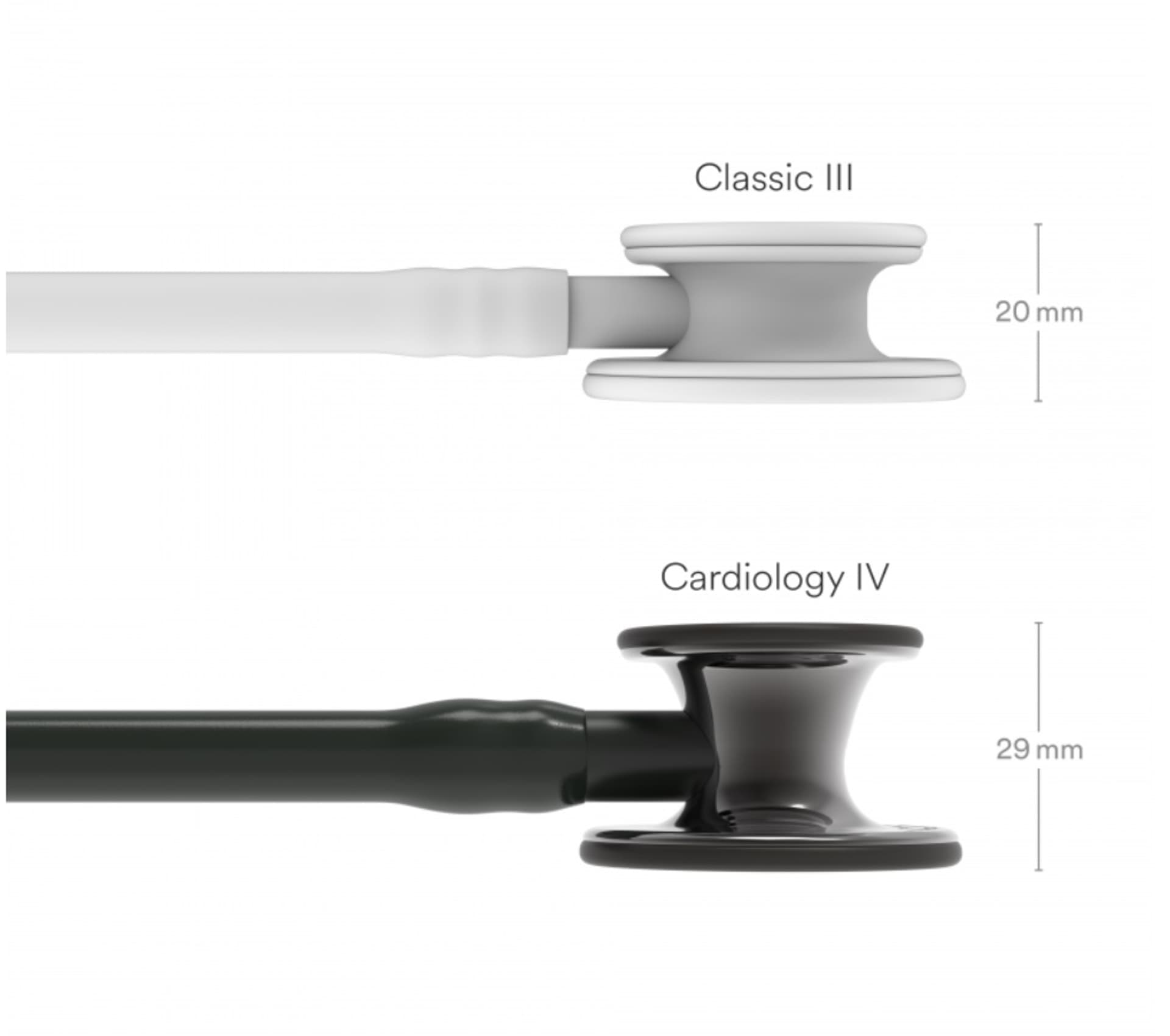 

Stetoskop Littmann Cardiology IV 6232 Stetoskop kardiologiczny High Polish Smoke-Finish, przewód, trzonek i lira czarne