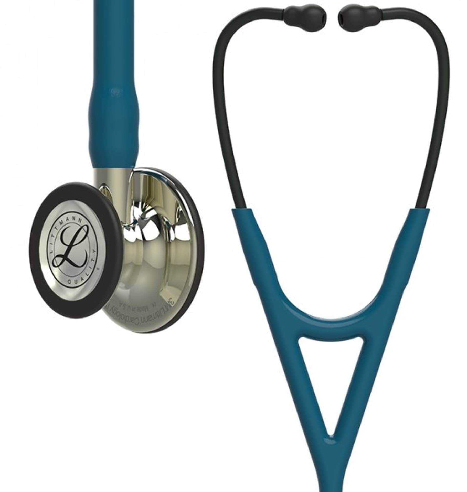 

Littmann Cardiology IV 6190 Stetoskop kardiologiczny Champagne-Finish, błękit karaibski