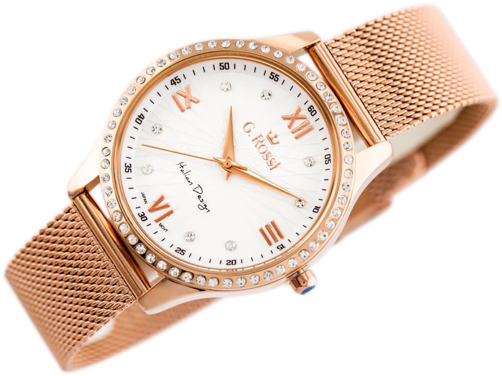 

ZEGAREK G. ROSSI - 6748B-3D3 (zg788d) rose gold + BOX, Zg788d) rose gold + bo