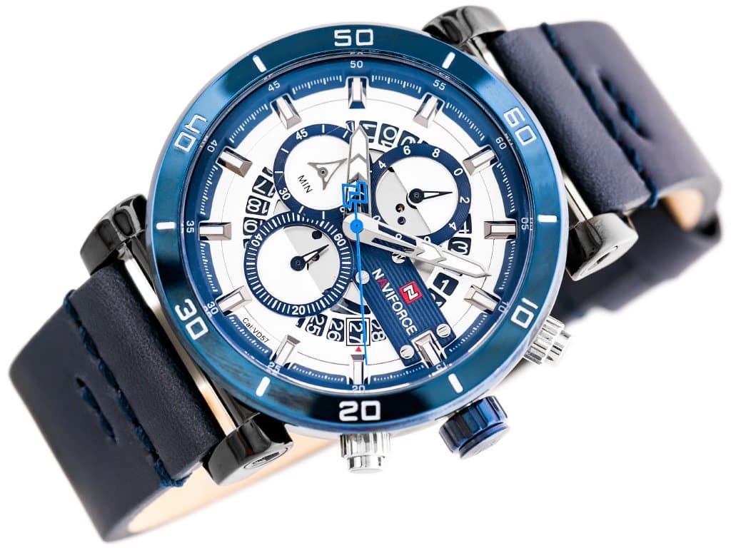 

ZEGAREK MĘSKI NAVIFORCE - NF9131 (zn086e) blue + BOX, Zn086e) blue + bo