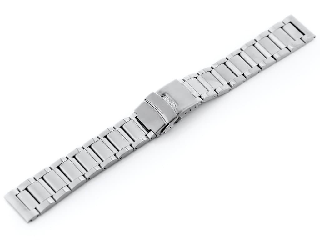 

Bransoleta Pacific Model 10 solid - srebrna 22mm