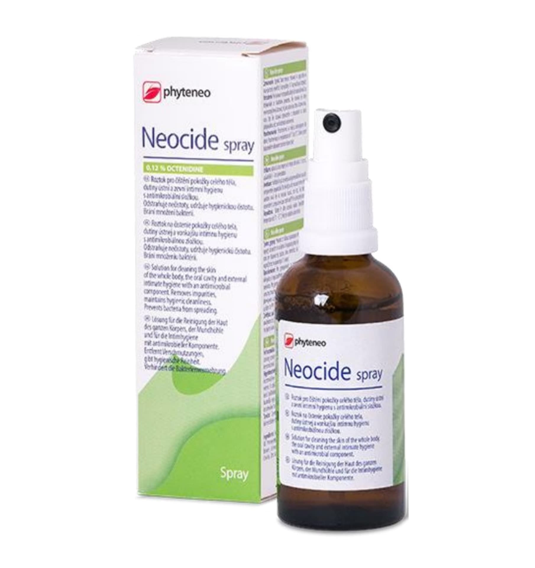 

NEOCIDE SPRAY 50ml Roztwór z oktenidyną do oczyszczania skóry oraz błon śluzowych