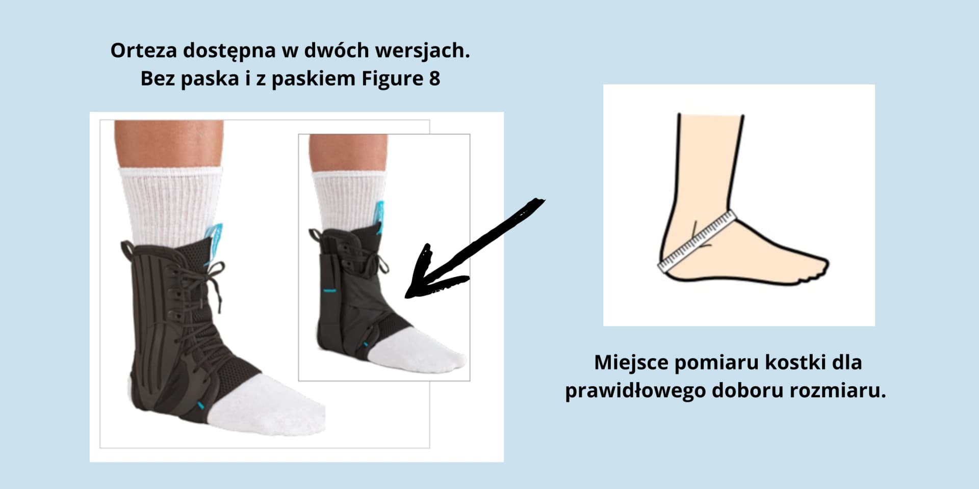 

FORM FIT ANKLE BRACE (bez taśmy) L Orteza stabilizująca staw skokowy, Bez taśmy) l orteza stabilizująca staw skokow