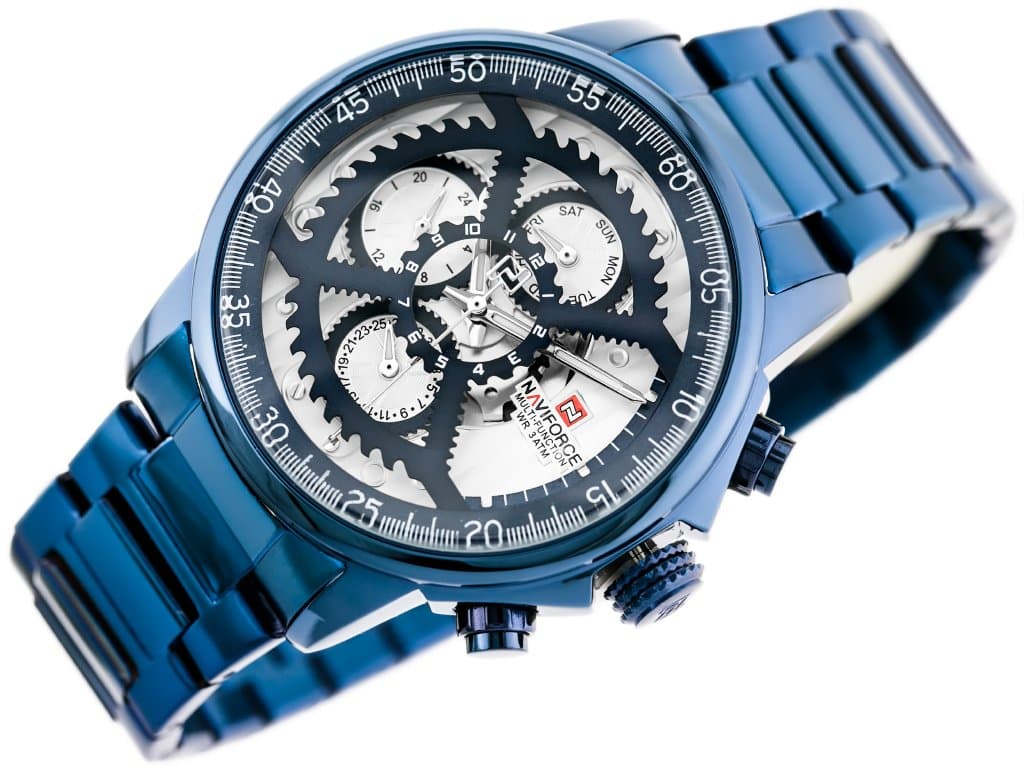 

ZEGAREK MĘSKI NAVIFORCE - NF9150 (zn091c) blue + BOX, Zn091c) blue + bo