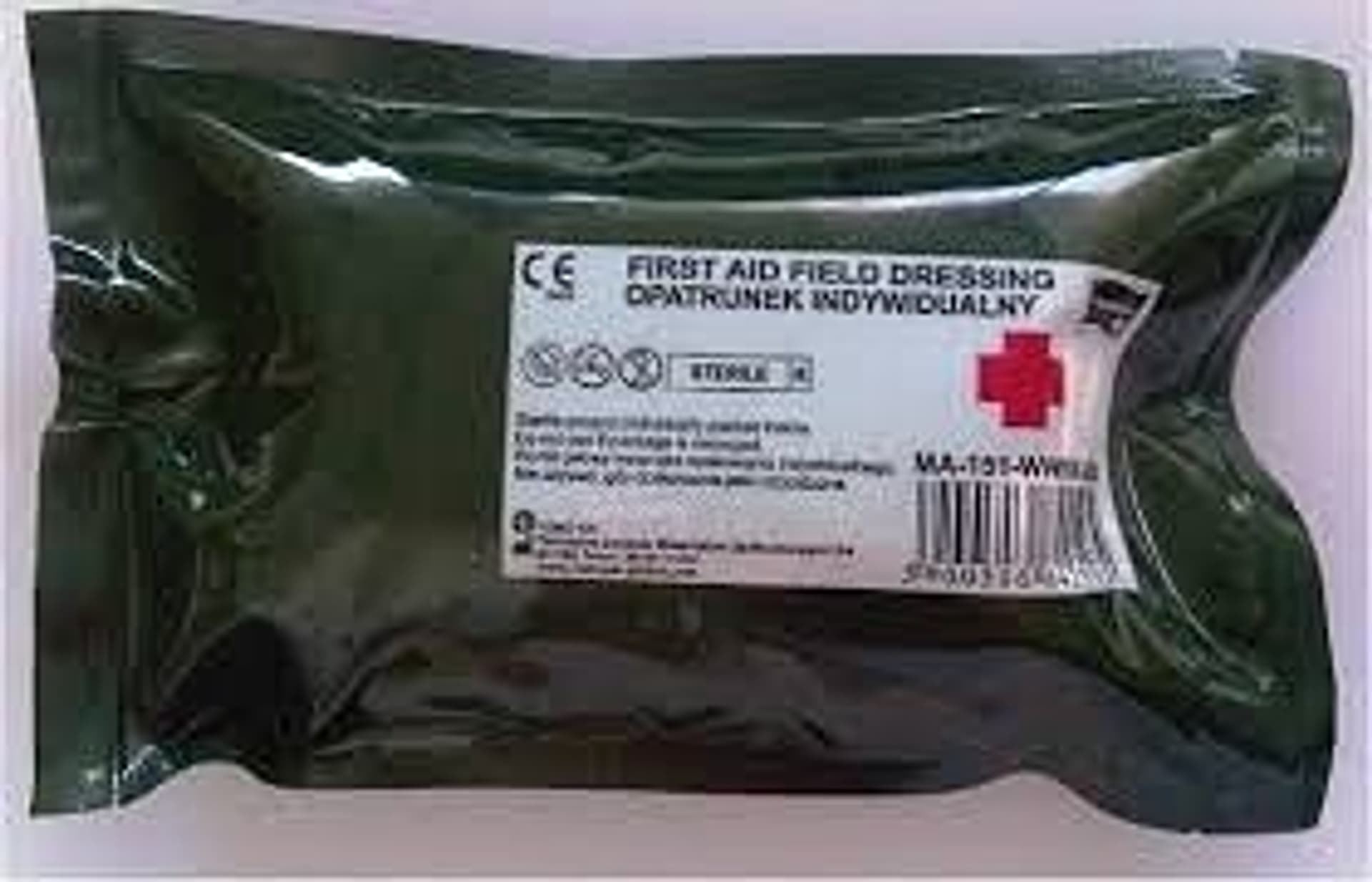 

Opatrunek wodoszczelny Opatrunek wojskowy typu W. duży ( opatrunek taktyczny )