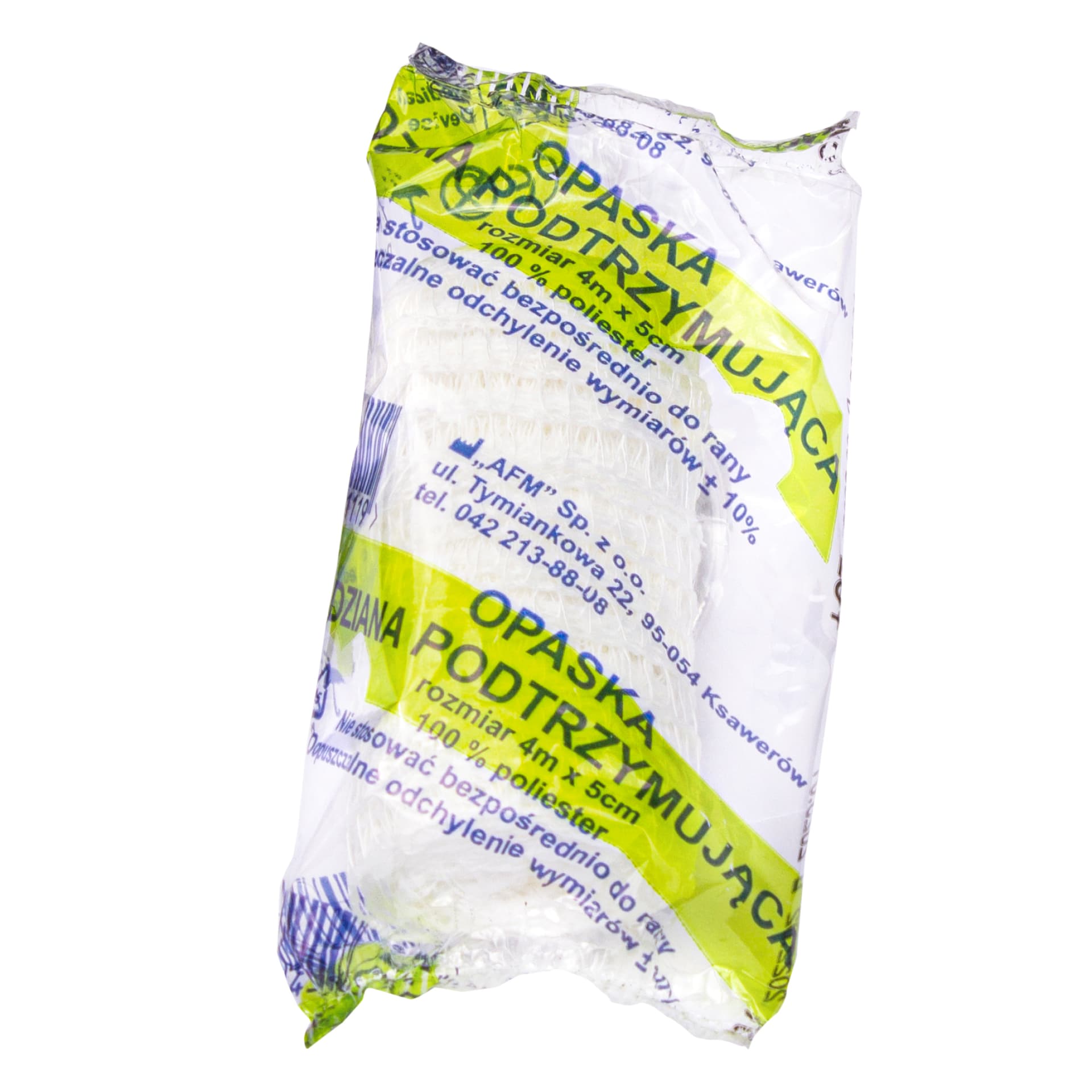 

Opaska dziana podtrzymująca 4m x 5cm /SZT Opaska dziana podtrzymująca 4m x 5cm /SZT