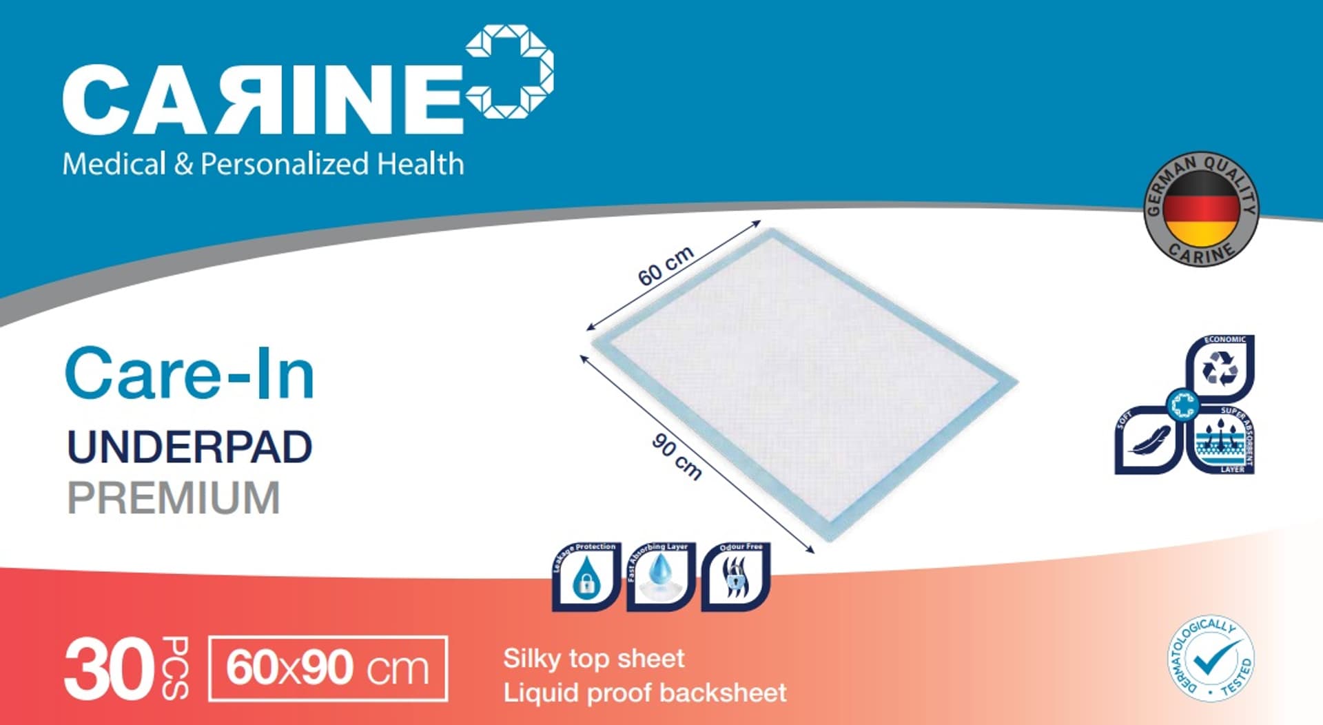 

Podkłady dla dorosłych 60x90cm 1400ml 30szt. Podkłady jednorazowe, chłonne niebieskie opakowanie zbiorcze 3