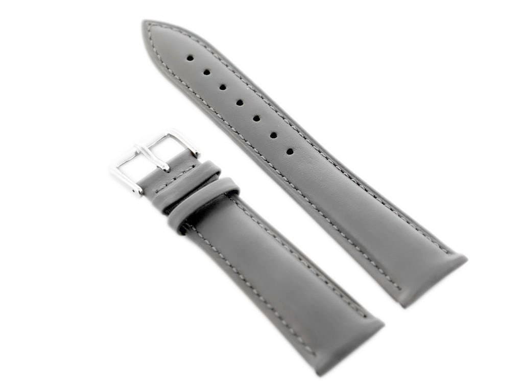 

Pasek skórzany do zegarka W94 - szary - 12mm