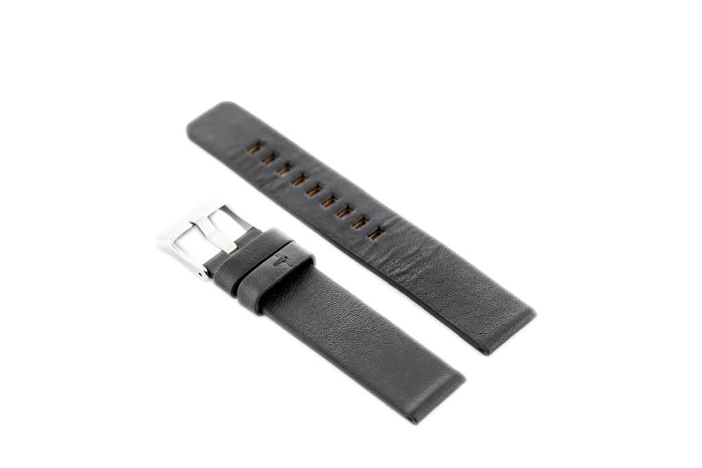 

Pasek skórzany do zegarka W58 - czarny - 22mm