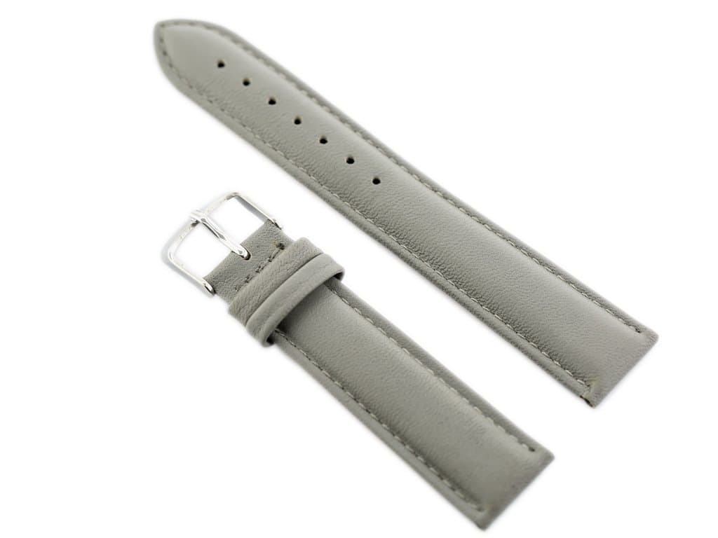 

Pasek skórzany do zegarka W83L - szary - 14mm