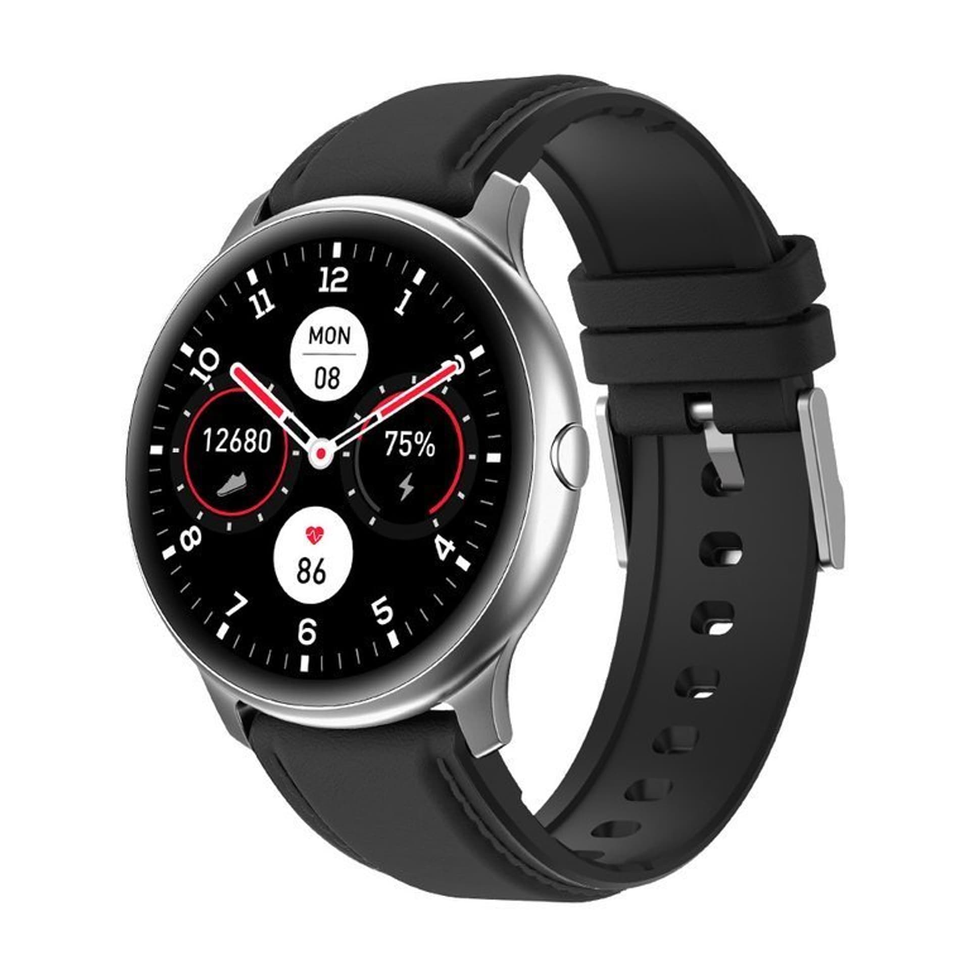 

SMARTWATCH MĘSKI G. Rossi G.RSWSF1-3C1-1 silver/black + dodatkowy PASEK (sg003a)