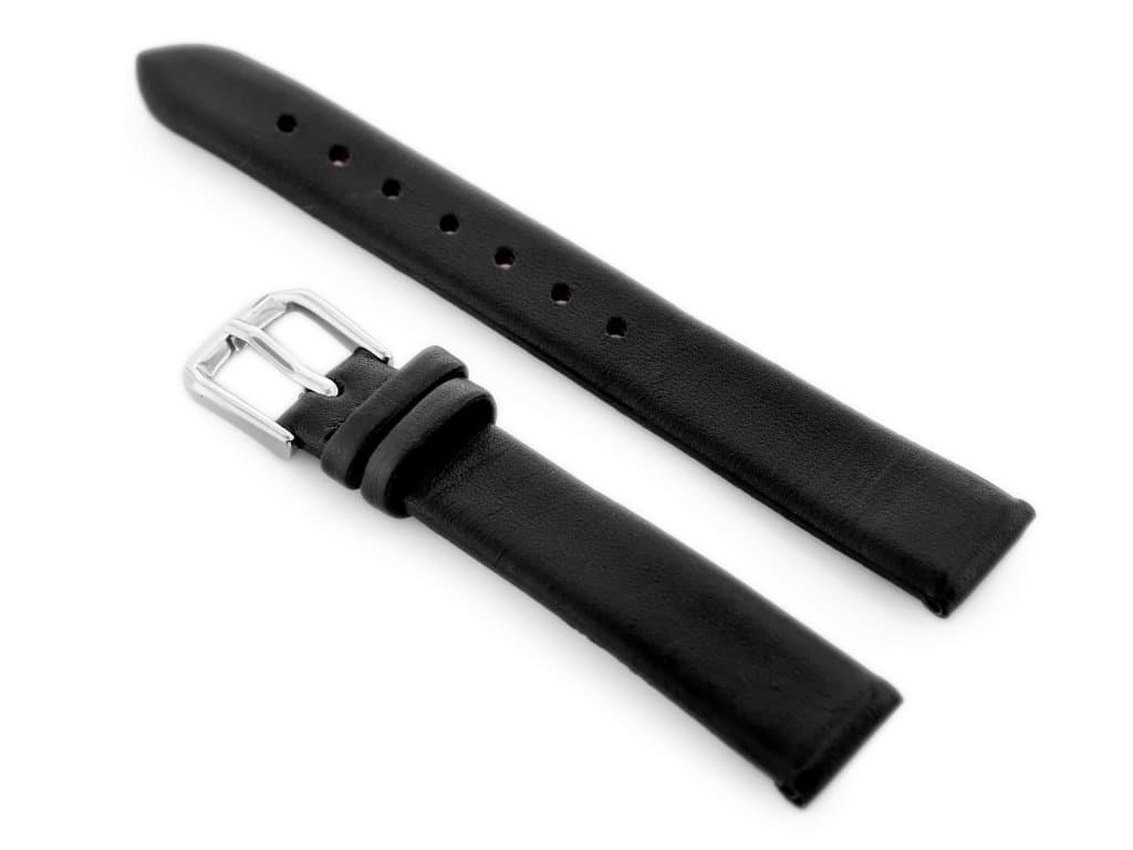 

Pasek skórzany do zegarka W76 - czarny - 14mm