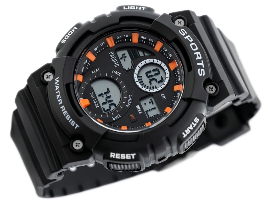 

ZEGAREK MĘSKI PACIFIC (zy067c) BLACK/ORANGE, Zy067c) black/orang