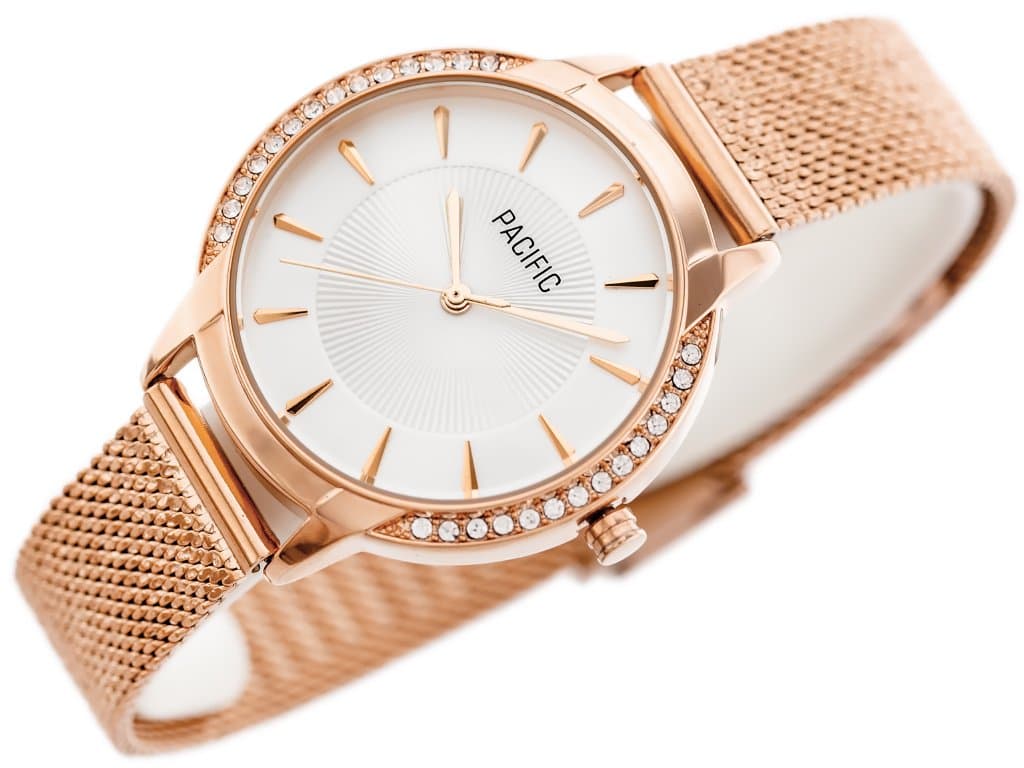 

ZEGAREK DAMSKI PACIFIC X6167 - siatka - rosegold (zy660c)