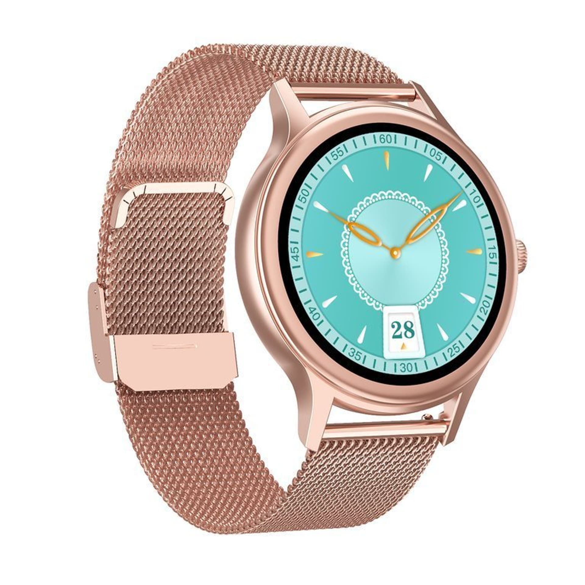 

SMARTWATCH DAMSKI PACIFIC 18-1 - BRANSOLETA + PASEK: Rosegold / Różowy (sy015a)