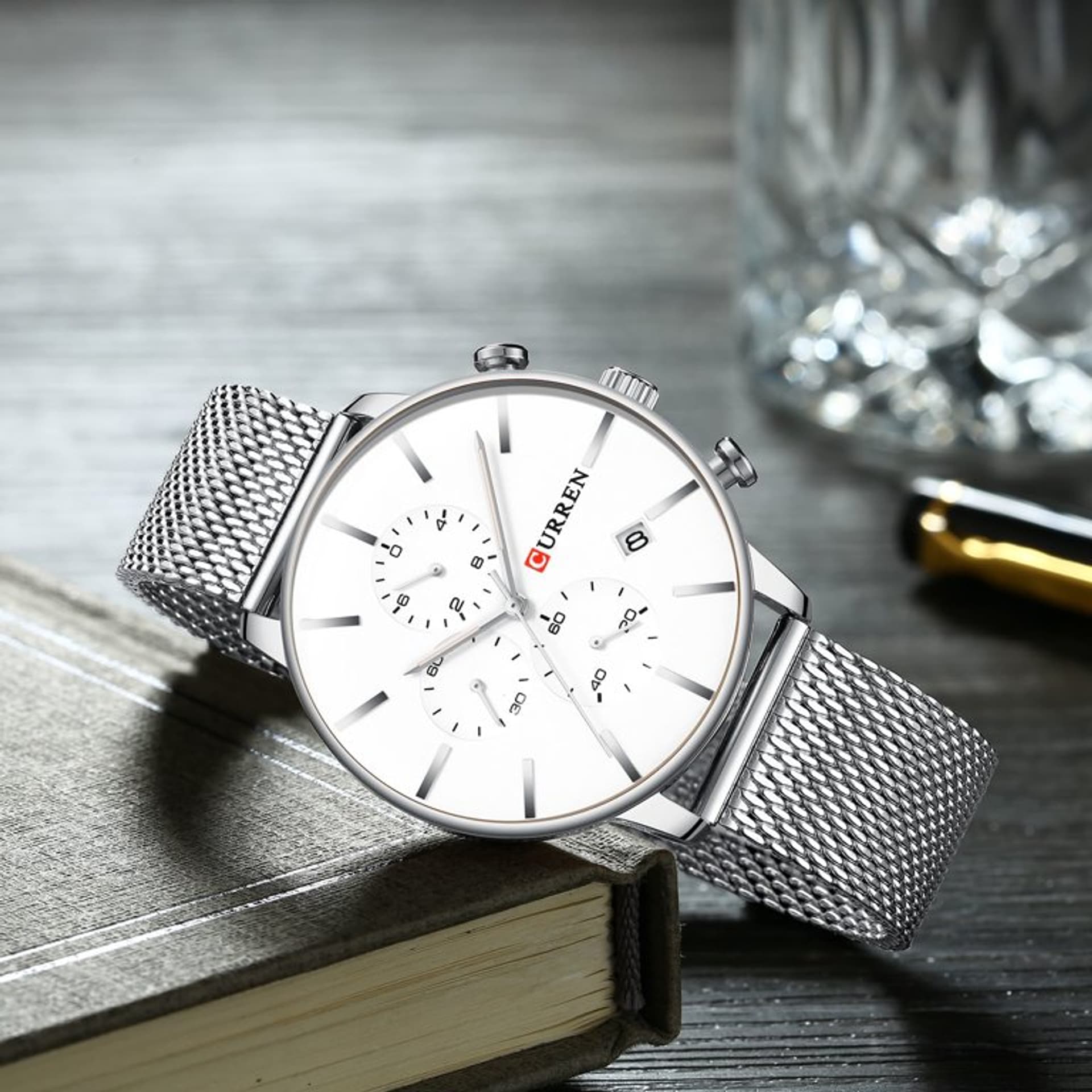 

ZEGAREK MĘSKI CURREN 8339 (zc015a) - CHRONOGRAF, Zc015a) - chronogra
