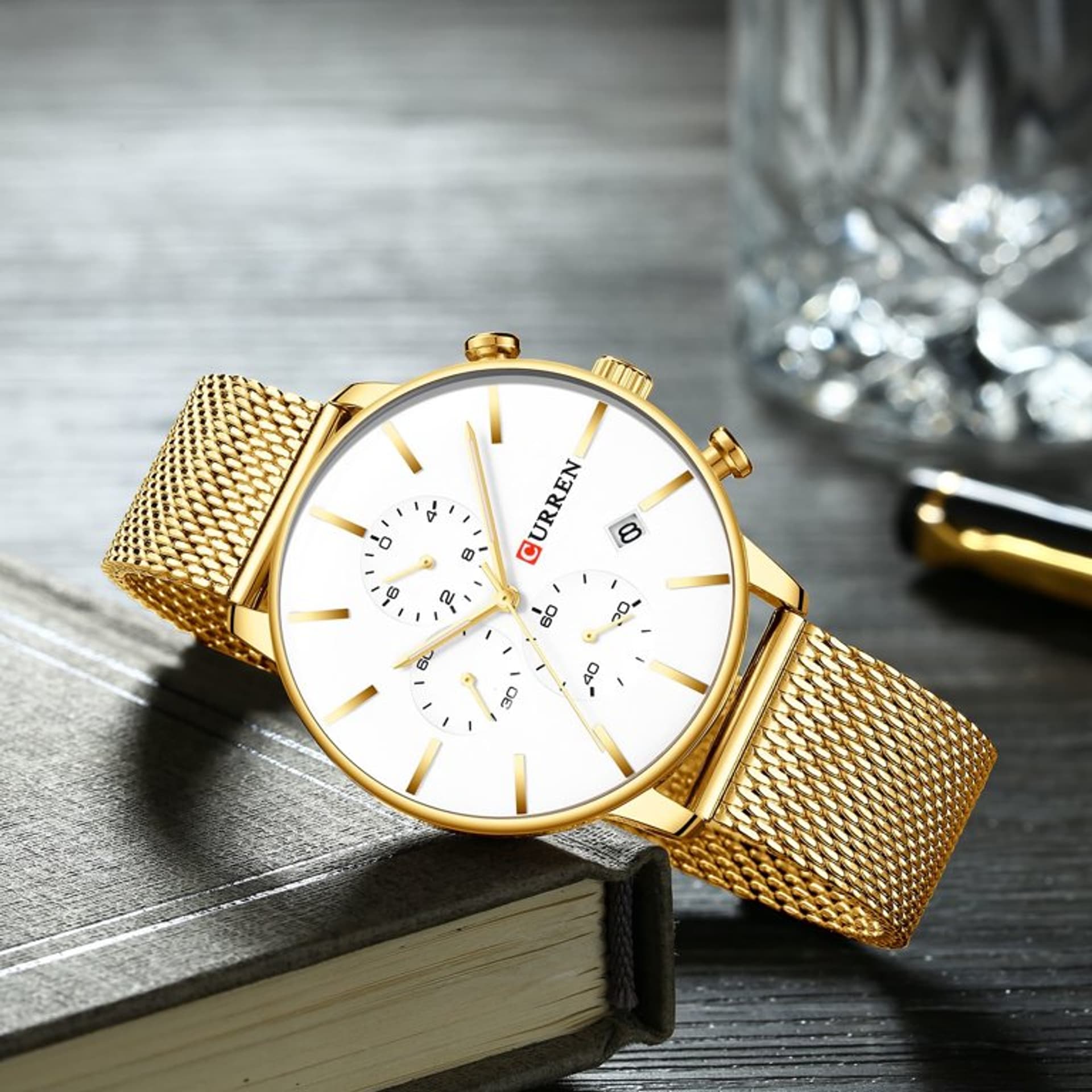 

ZEGAREK MĘSKI CURREN 8339 (zc015c) - CHRONOGRAF, Zc015c) - chronogra