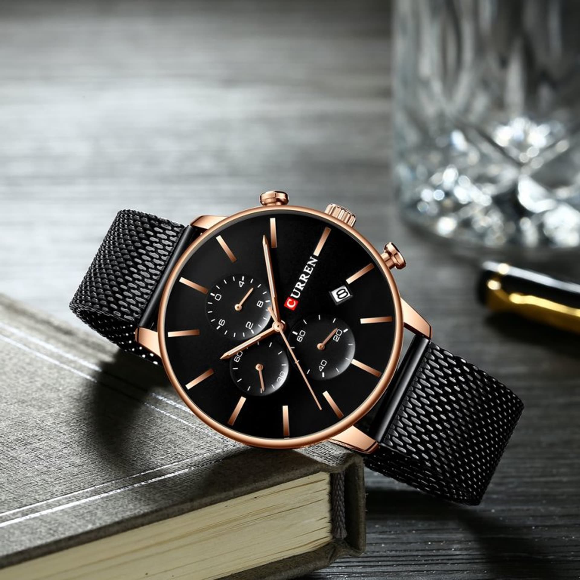 

ZEGAREK MĘSKI CURREN 8339 (zc015d) - CHRONOGRAF, Zc015d) - chronogra