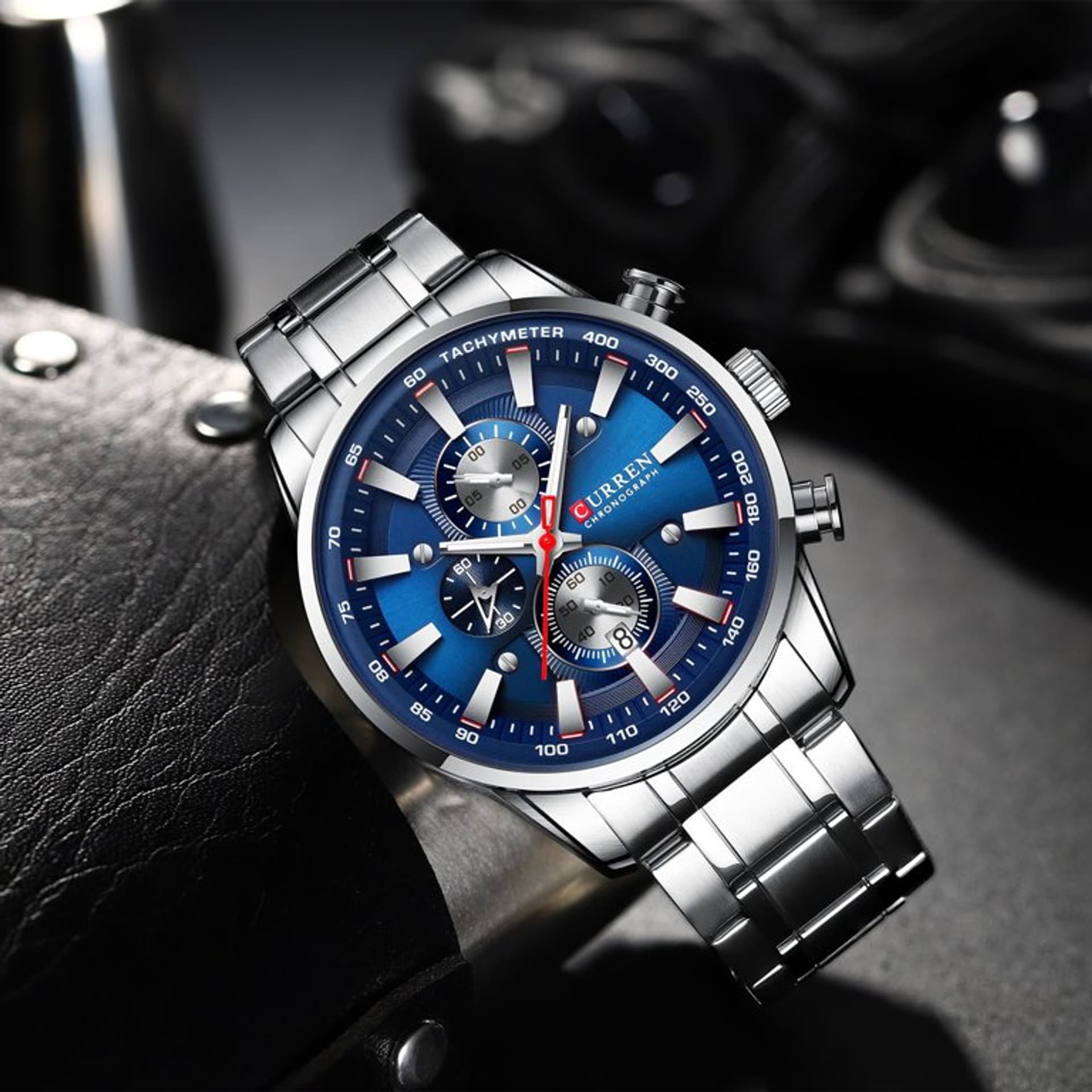 

ZEGAREK MĘSKI CURREN 8351 (zc022a) CHRONOGRAF +BOX, Zc022a) chronograf +bo