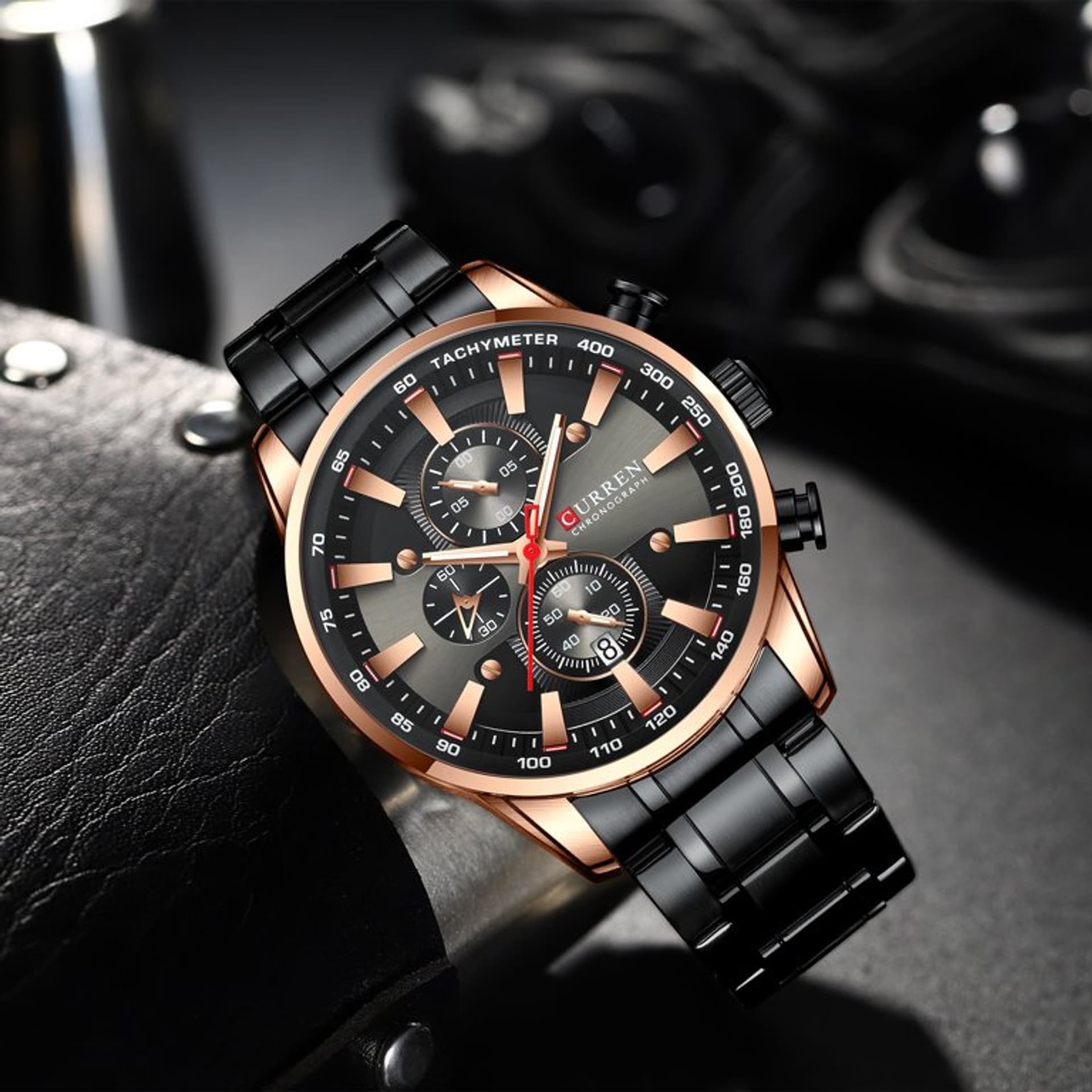 

ZEGAREK MĘSKI CURREN 8351 (zc022d) CHRONOGRAF +BOX, Zc022d) chronograf +bo