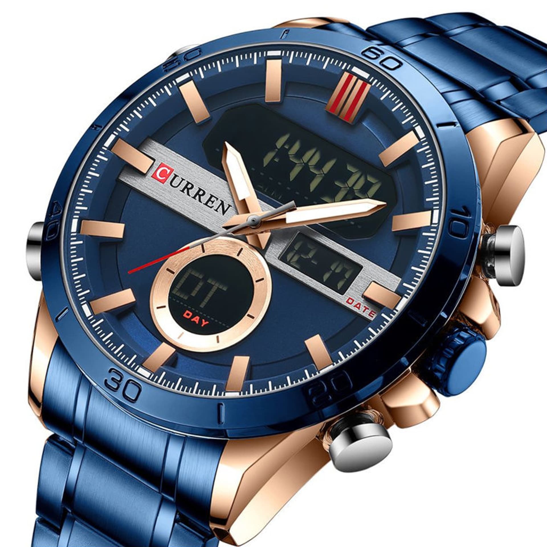 

ZEGAREK MĘSKI CURREN 8384 (zc023d) -DUAL TIME +BOX, Zc023d) -dual time +bo