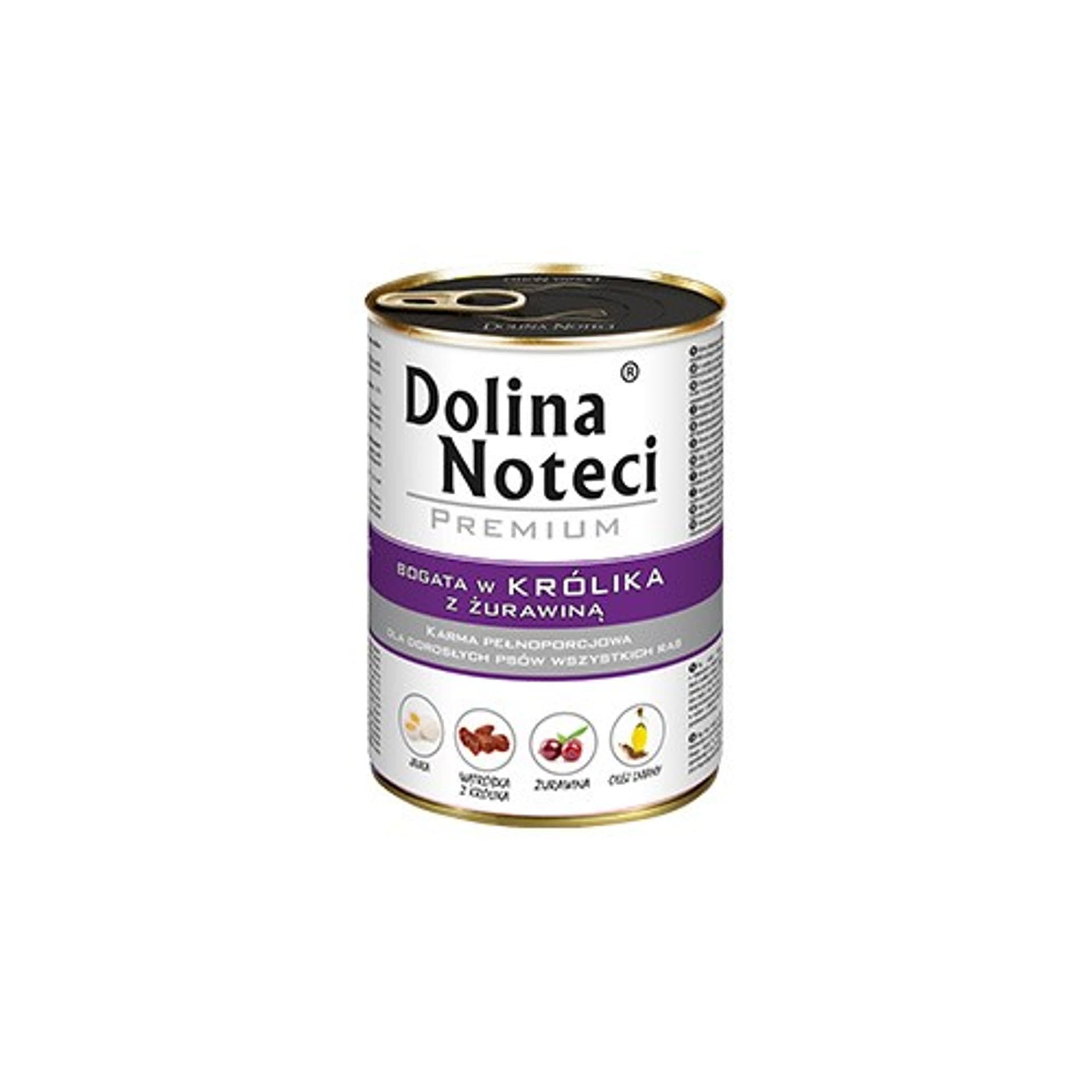 

DOLINA NOTECI Premium bogata w królika z żurawiną - mokra karma dla psa - 400g