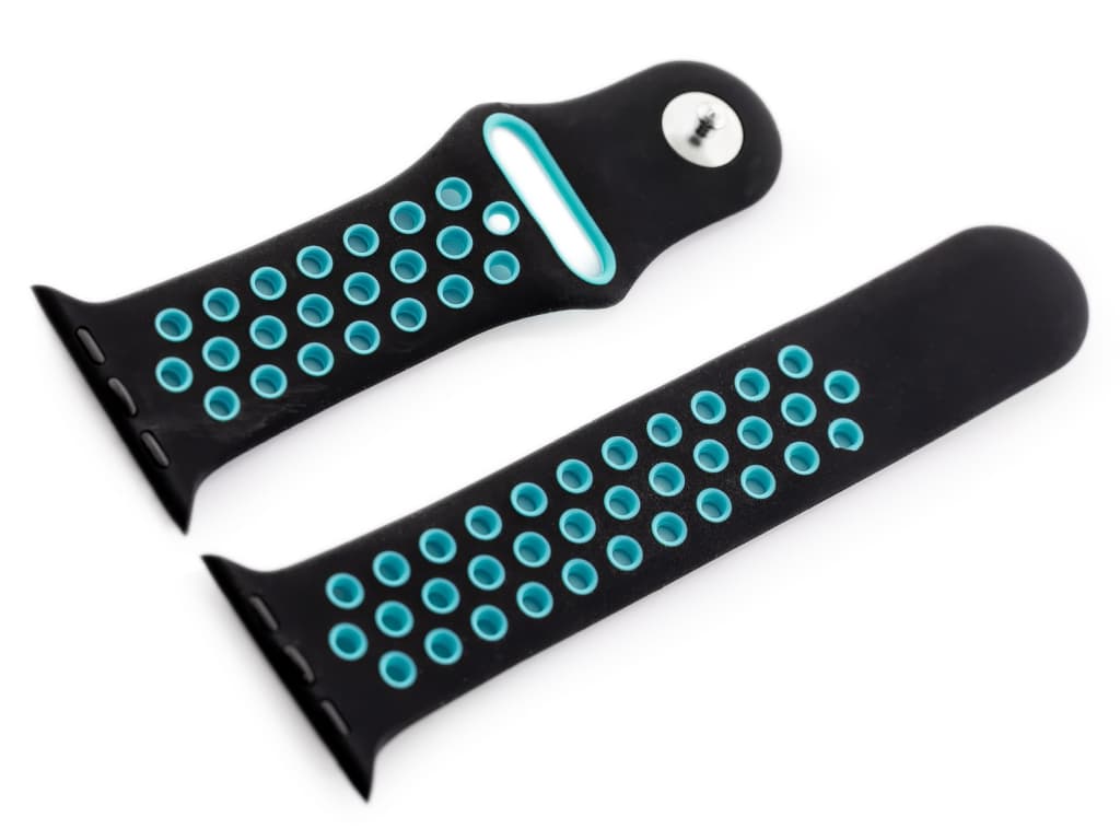 

Apple Watch pasek U24 - czarny/turkusowy - 42/44mm
