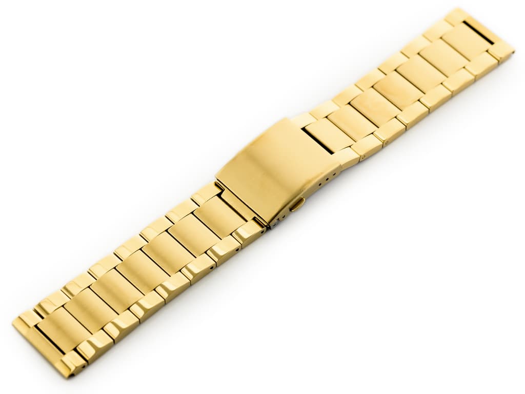 

Bransoleta Pacific Model 9 solid - złota 24mm