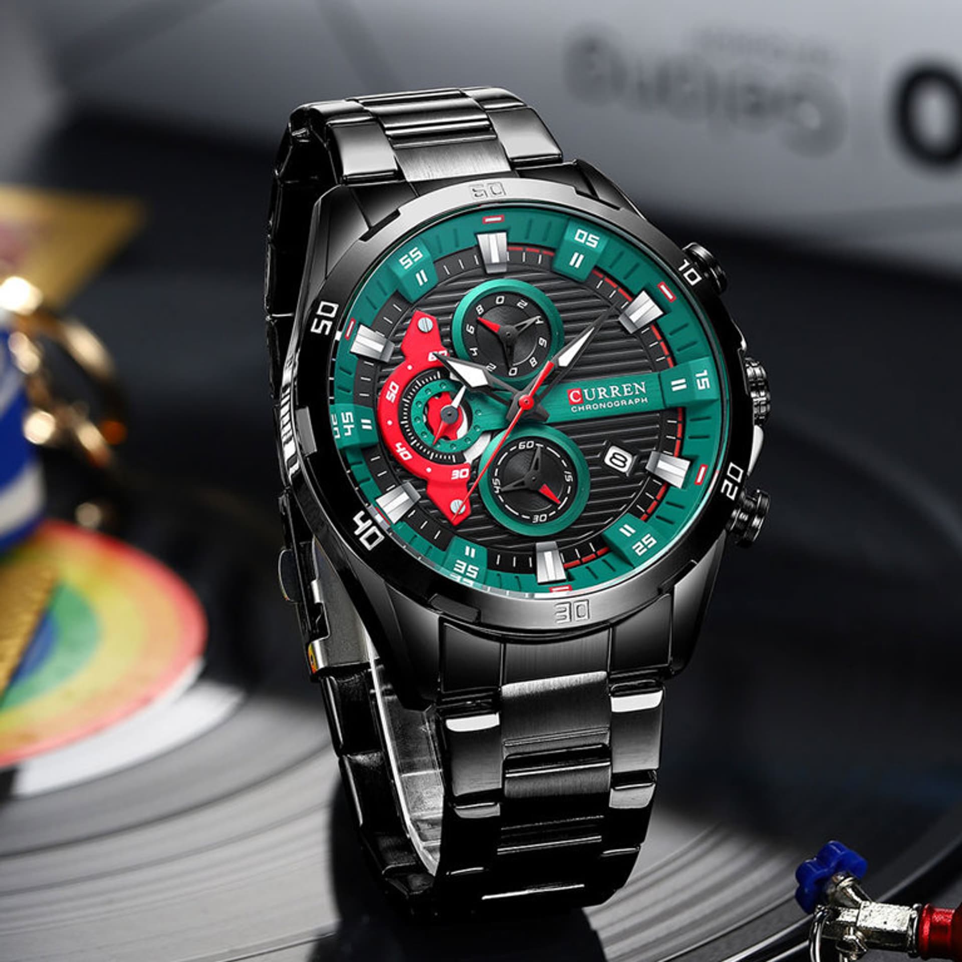 

ZEGAREK MĘSKI CURREN 8402 CHRONOGRAF (zc029b) +BOX, Zc029b) +bo