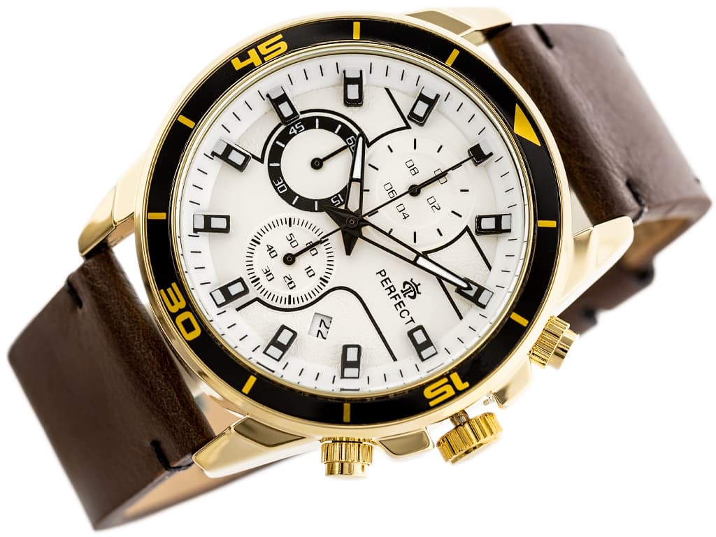 

ZEGAREK MĘSKI PERFECT CH02L - CHRONOGRAF (zp351b) + BOX, Zp351b) + bo