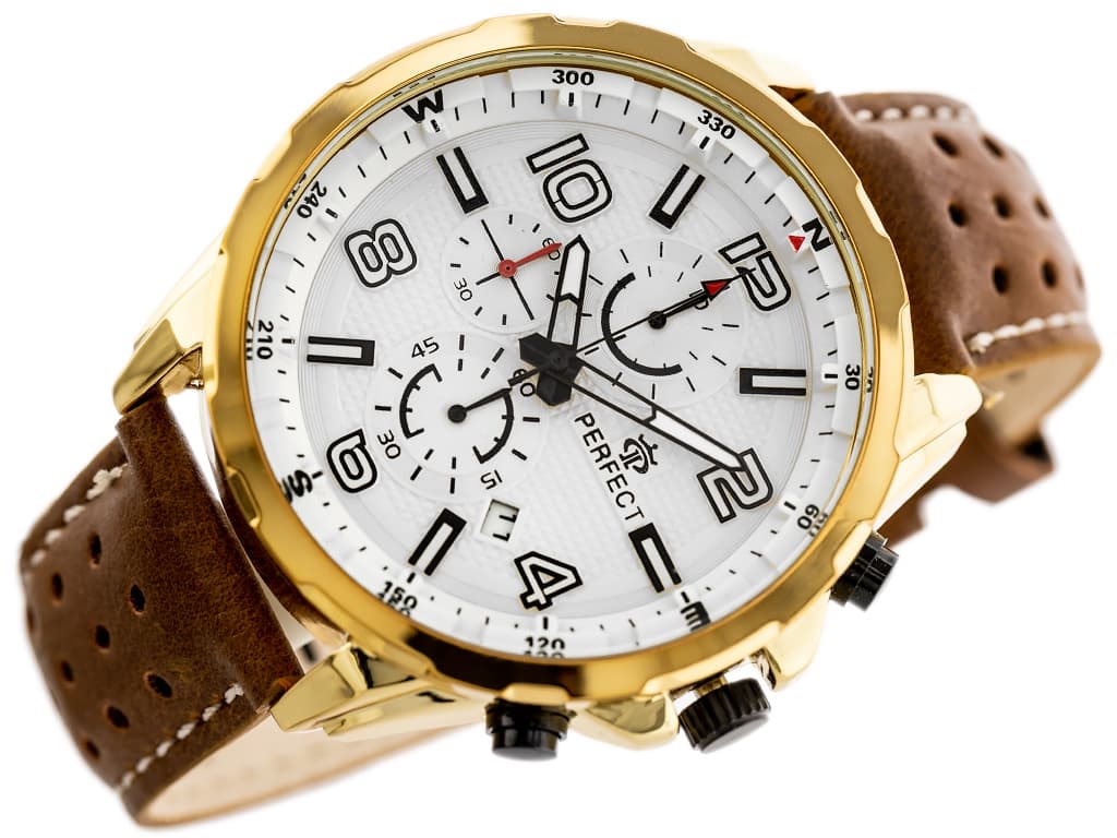 

ZEGAREK MĘSKI PERFECT CH05L - CHRONOGRAF (zp353b) + BOX, Zp353b) + bo