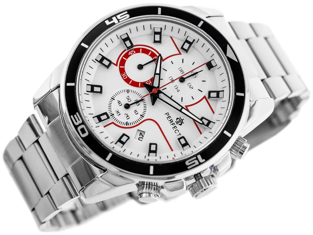 

ZEGAREK MĘSKI PERFECT CH02M - CHRONOGRAF (zp356a) + BOX, Zp356a) + bo