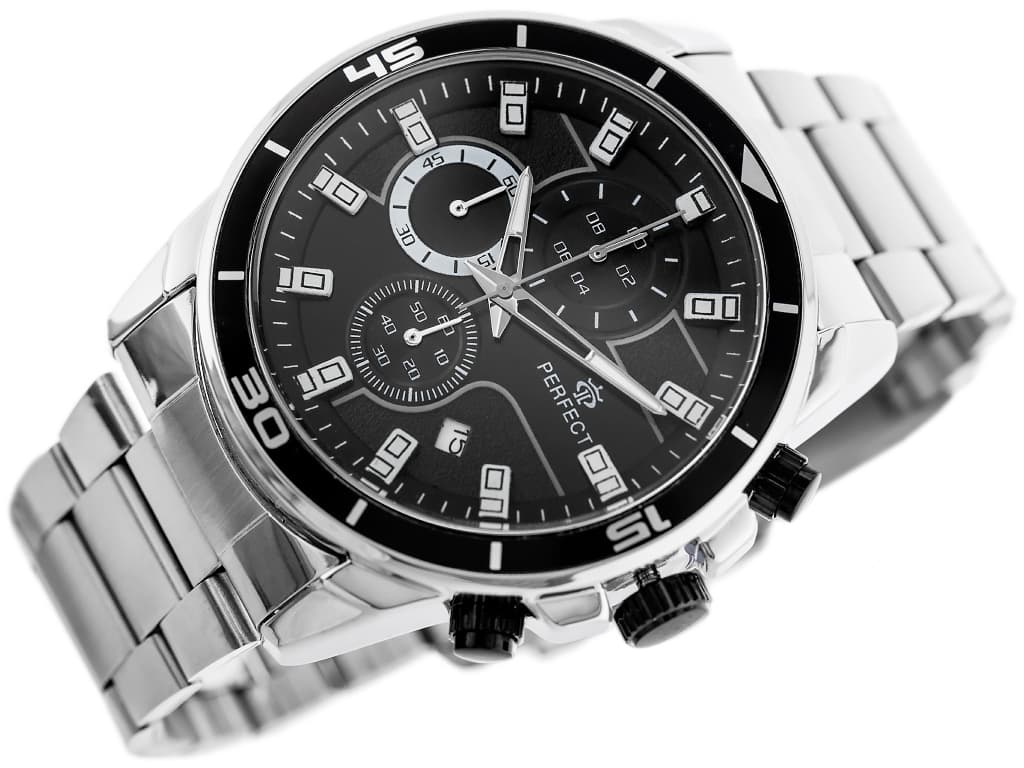 

ZEGAREK MĘSKI PERFECT CH02M - CHRONOGRAF (zp356b) + BOX, Zp356b) + bo