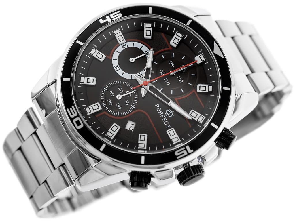 

ZEGAREK MĘSKI PERFECT CH02M - CHRONOGRAF (zp356c) + BOX, Zp356c) + bo